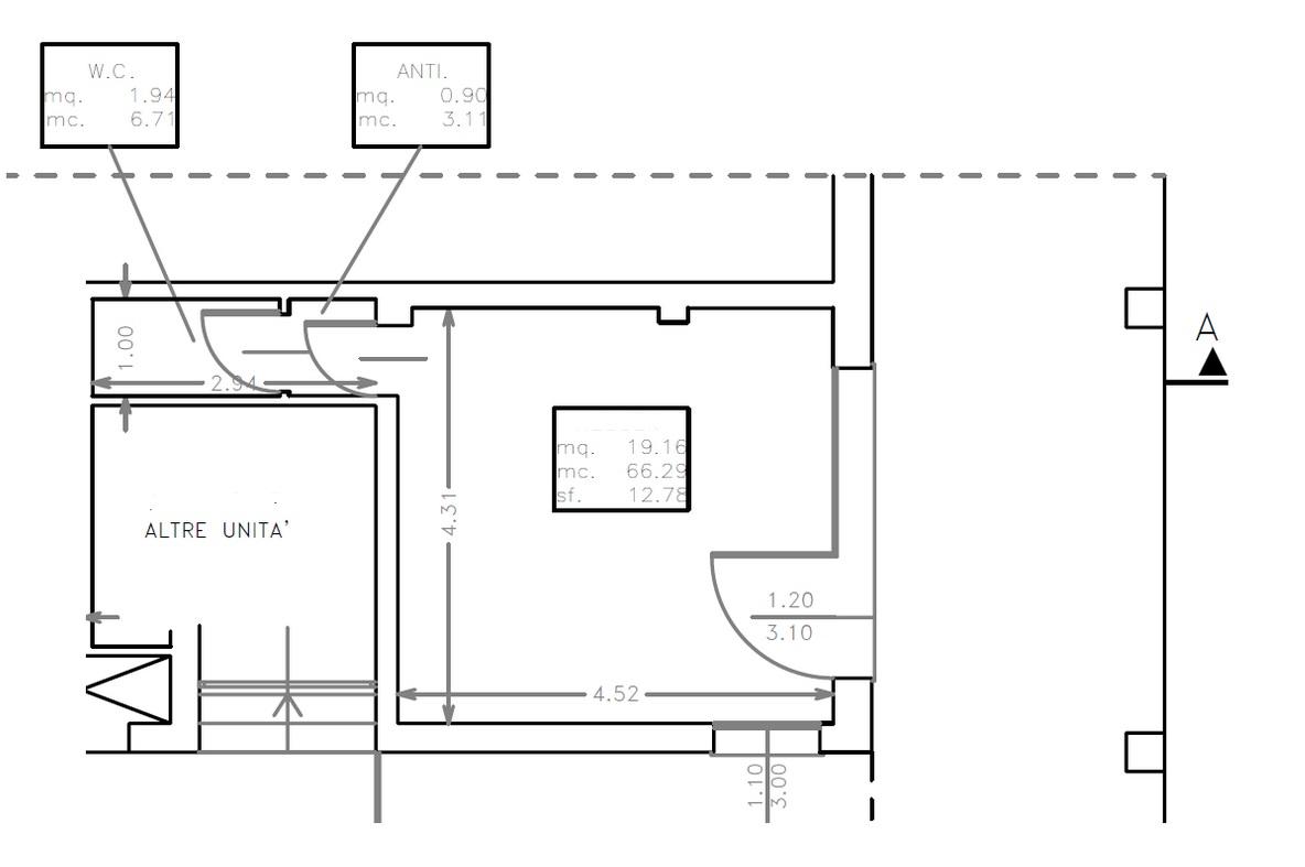 Garage in Corso Vittorio Emanuele, Padova - Planimetria 1