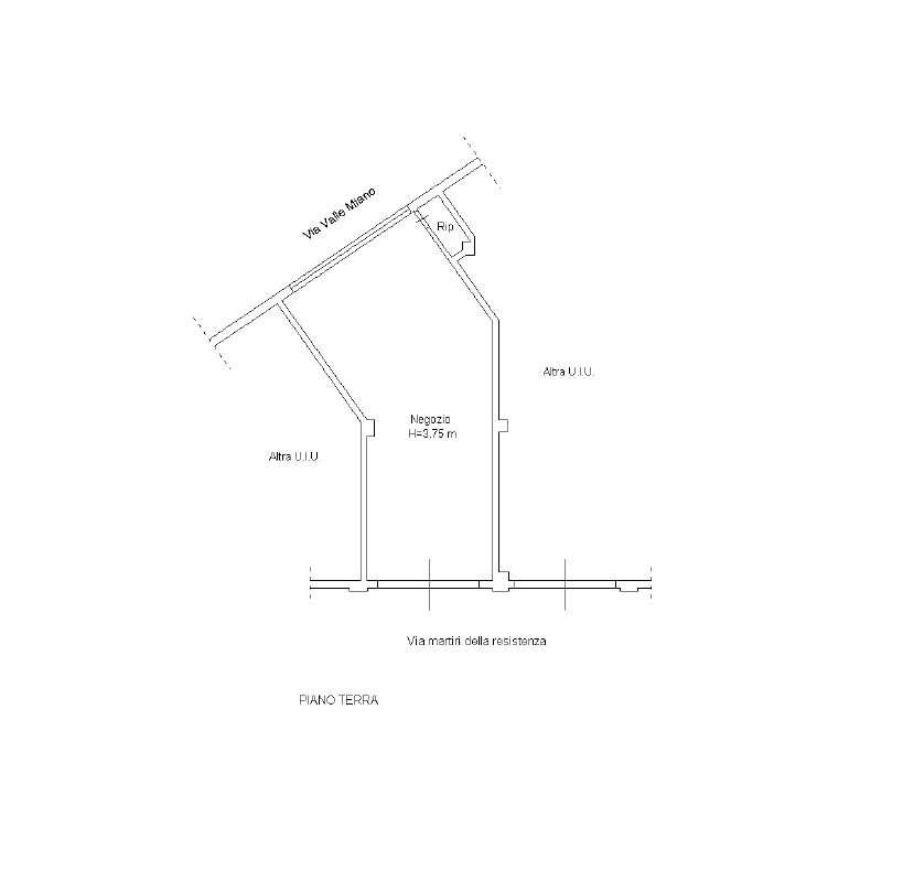 Negozio in Via Martiri della Resistenza 82, Ancona, {3} - Planimetria 1