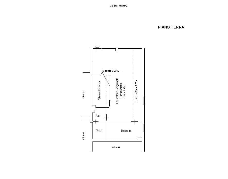 Palazzina commerciale in Via dell'Industria 12, Ancona, {3} - Planimetria 1