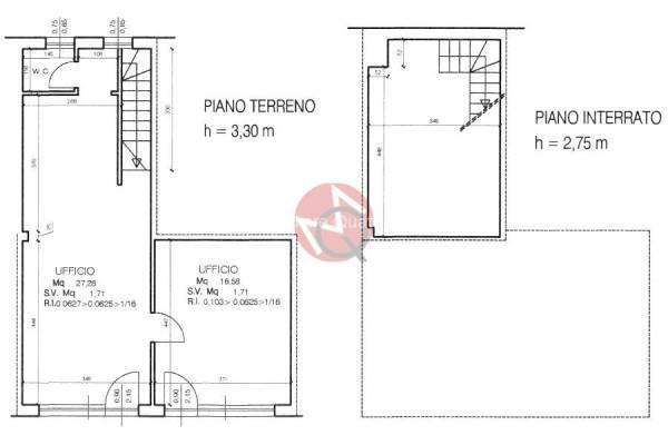Ufficio in Gabrielli, Fano, {3} - Planimetria 1