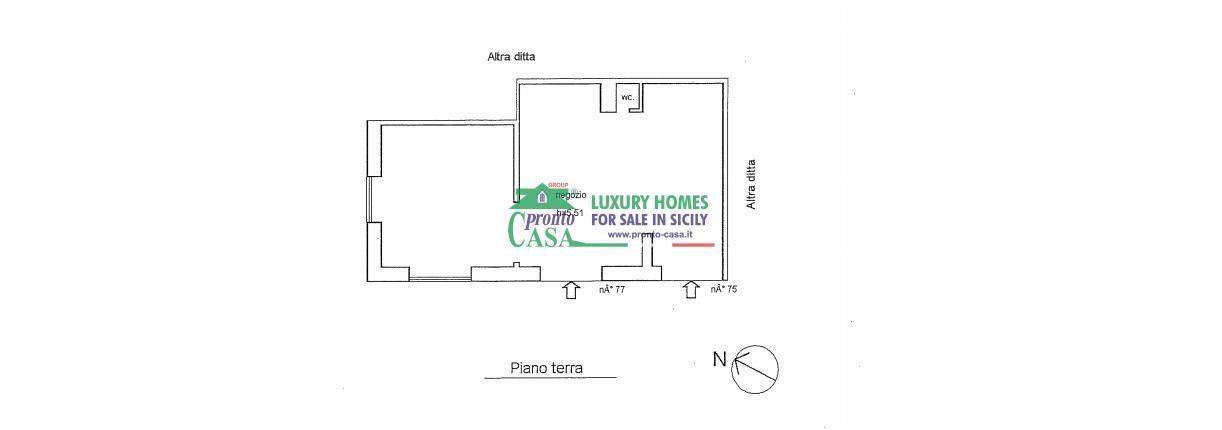 Locale commerciale in , Ragusa, {3} - Planimetria 1