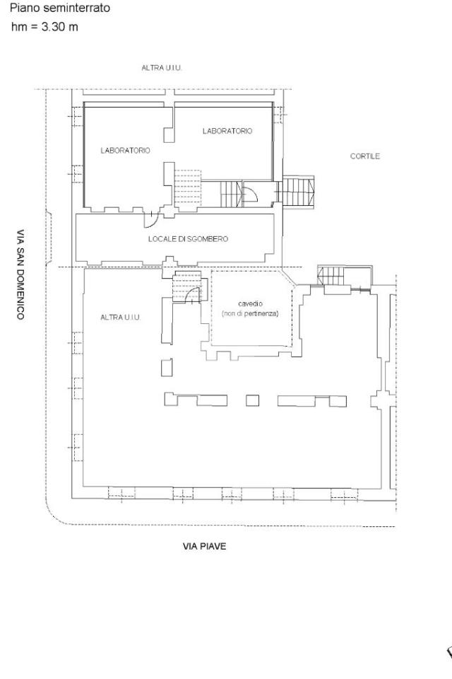 Laboratorio in Via San Domenico 30, Torino, {3} - Planimetria 1