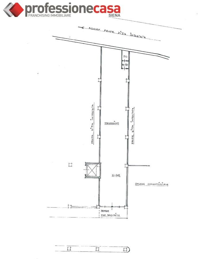 Negozio in Viale Toselli  2, Siena, {3} - Planimetria 1