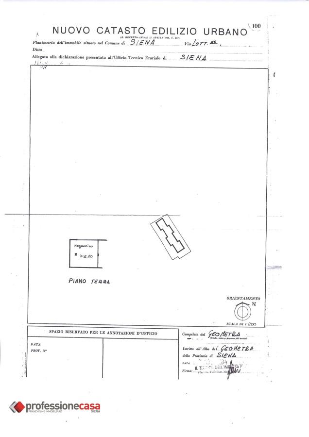 Magazzino in Via della Mercanzia  102, Siena, {3} - Planimetria 1