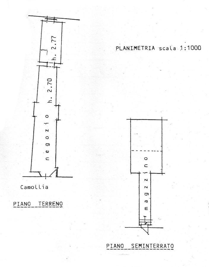 Negozio in vendita, Via Camollia 112, Siena - Planimetria 1