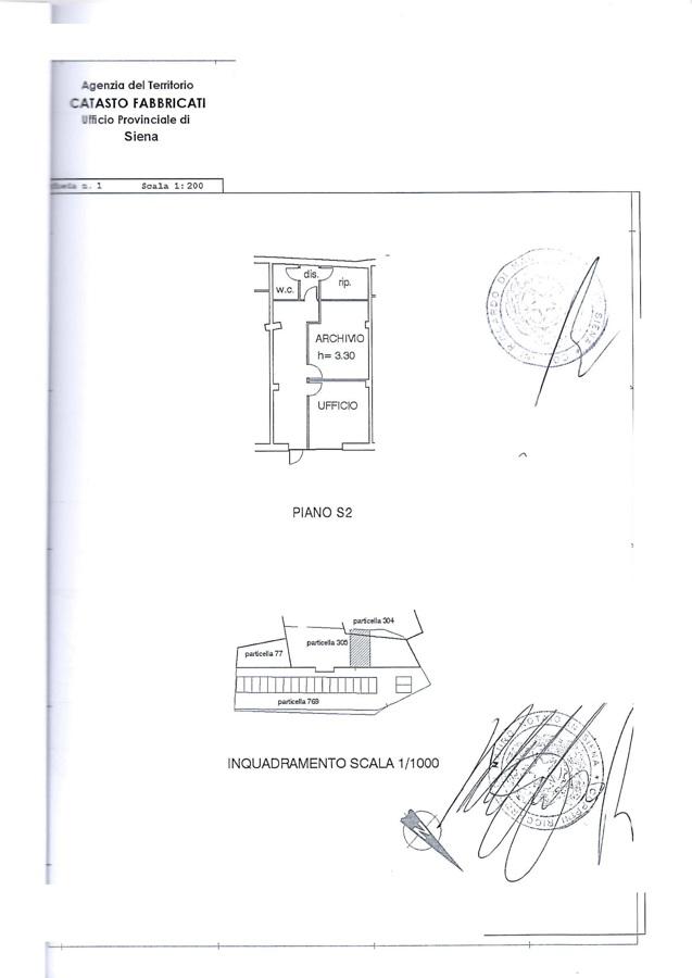 Ufficio in vendita, Via Baldassarre Peruzzi 67 a, Siena - Planimetria 1
