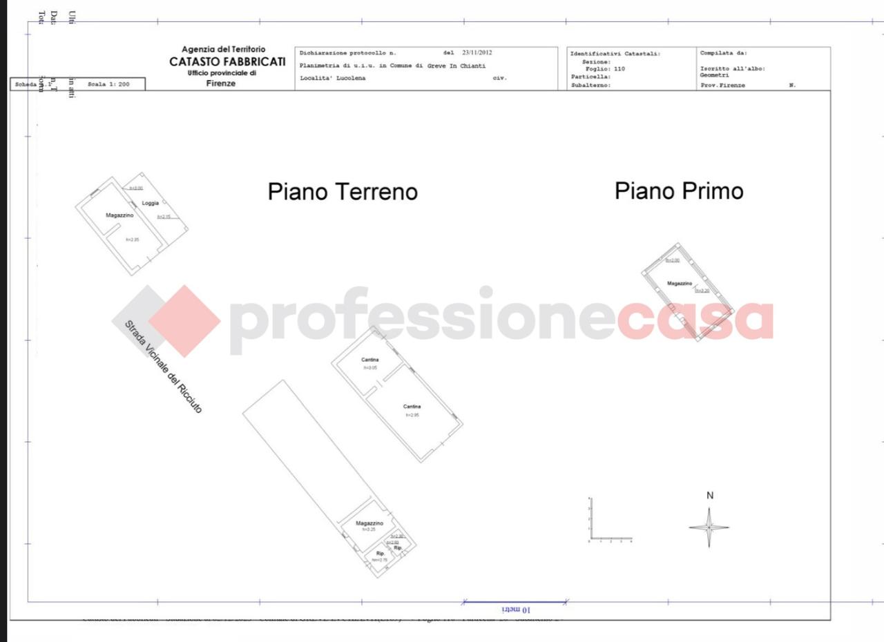 Azienda agricola in Via Case Sparse  94, Greve In Chianti, {3} - Planimetria 1