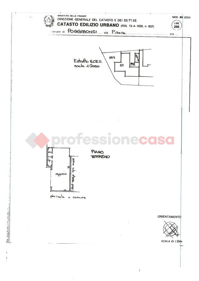 Negozio in Via Pisana 1, Poggibonsi, {3} - Planimetria 1