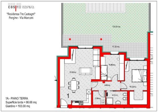 Quadrilocale in Via Guglielmo Marconi 175, Pergine Valsugana - Foto 1