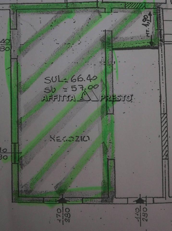 Negozio in Viale Giacomo Matteotti 97, Cesena, {3} - Planimetria 1