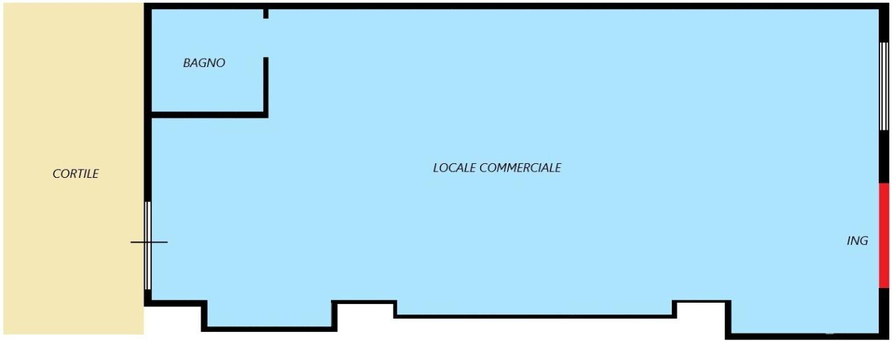 Negozio in Via Felice Cascione 55, Imperia, {3} - Planimetria 1