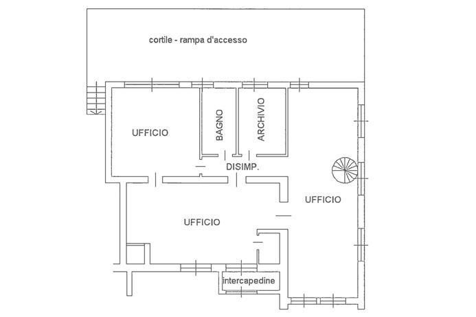 Ufficio in Via Statuto, Bergamo, {3} - Planimetria 1