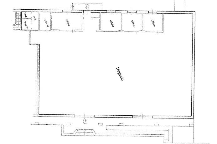 Negozio in Via dei Termini, Osio Sopra, {3} - Planimetria 1