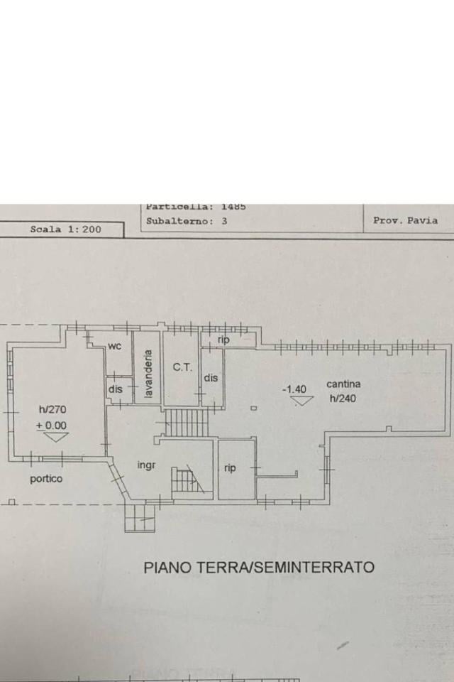 Villa in vendita, Via Parona-Cassolo, Mortara - Planimetria 1