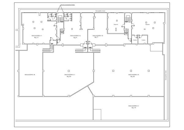 Magazzino in Via Monsignor Antonio Sangiorgio, San Giorgio Canavese, {3} - Planimetria 1