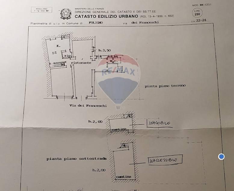 Negozio in Via dei Franceschi 22, Foligno, {3} - Planimetria 1