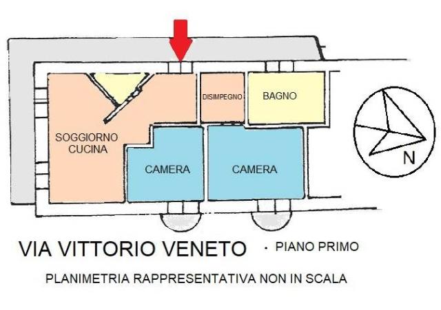 Trilocale in Via Vittorio Veneto, Riva presso Chieri - Foto 1