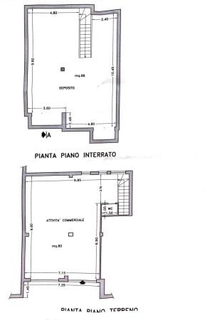 Negozio in Via Giovanni Pascoli, Alghero, {3} - Planimetria 1