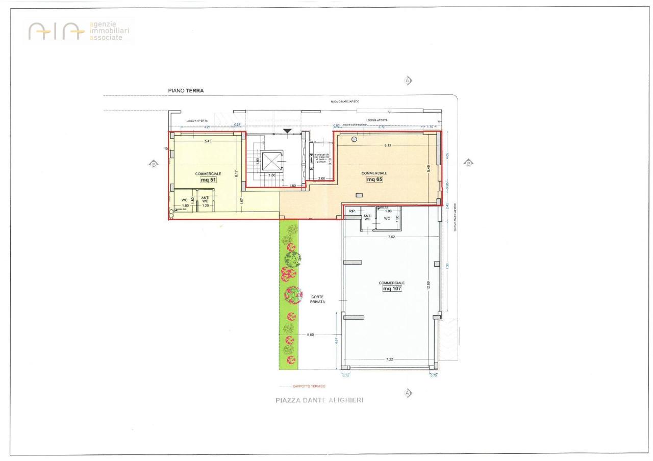 Negozio in Via Laureati Snc, Grottammare, {3} - Planimetria 1