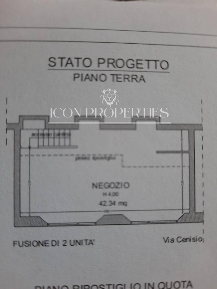 Negozio in Via Cenisio 54, Milano, {3} - Planimetria 1
