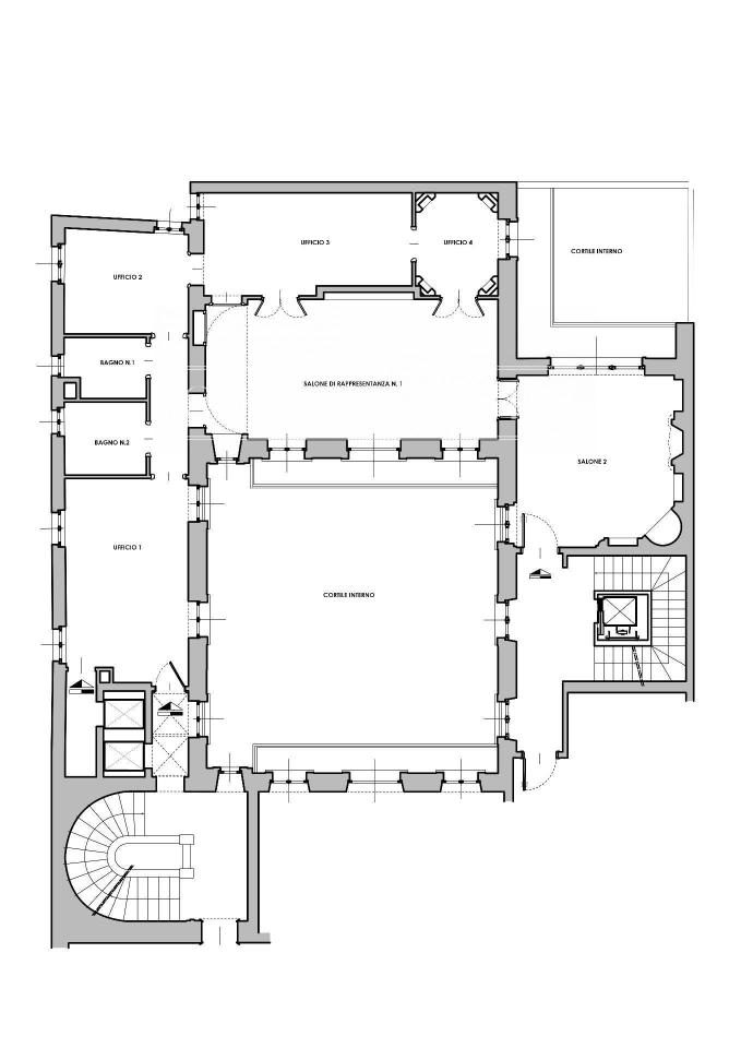 Ufficio in Via Borgospesso, Milano, {3} - Planimetria 1
