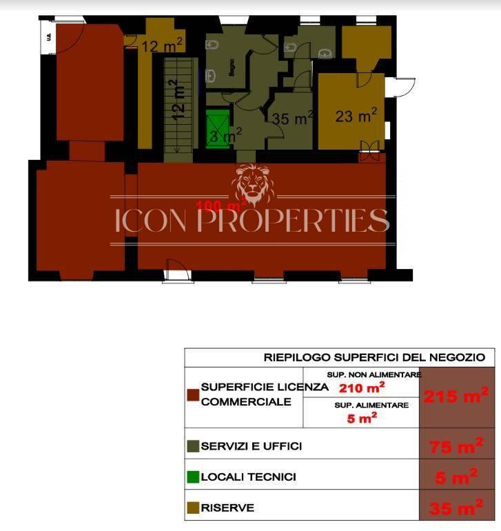 Negozio in Via Carlo Farini, Milano, {3} - Planimetria 1