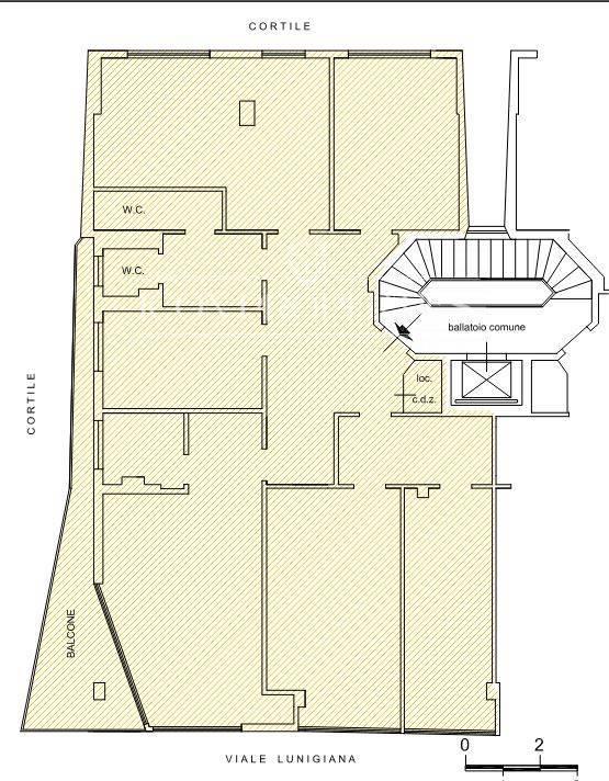 Ufficio in Viale Lunigiana, Milano, {3} - Planimetria 1