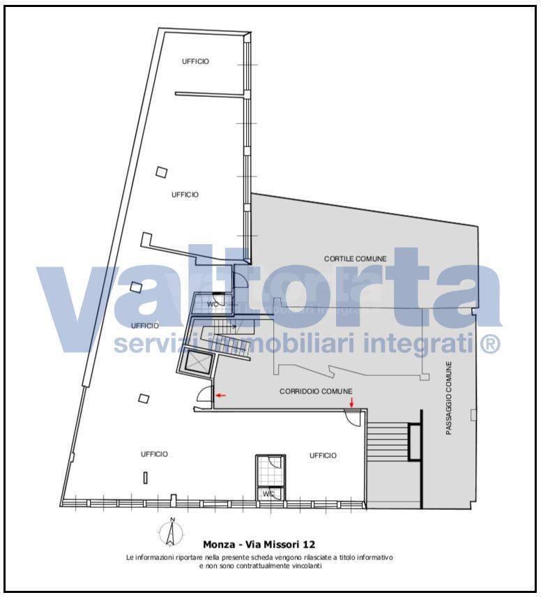 Ufficio in Missori 12, Monza, {3} - Planimetria 1