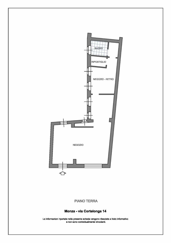 Negozio in Via Cortelonga 14, Monza, {3} - Planimetria 1