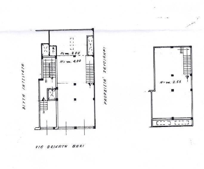 Negozio in Via Brigata Bari 140, Bari, {3} - Planimetria 1