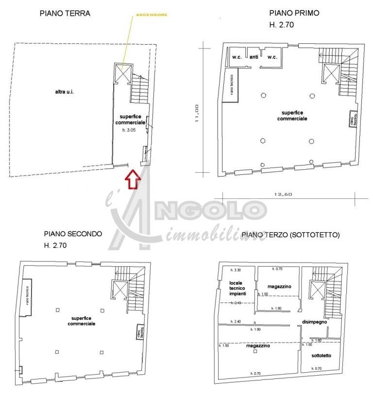 Palazzina commerciale in Corso del Popolo 217, Rovigo, {3} - Planimetria 1