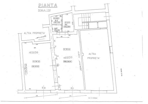 Negozio in Via Massimo d'Azeglio, Rimini, {3} - Planimetria 1
