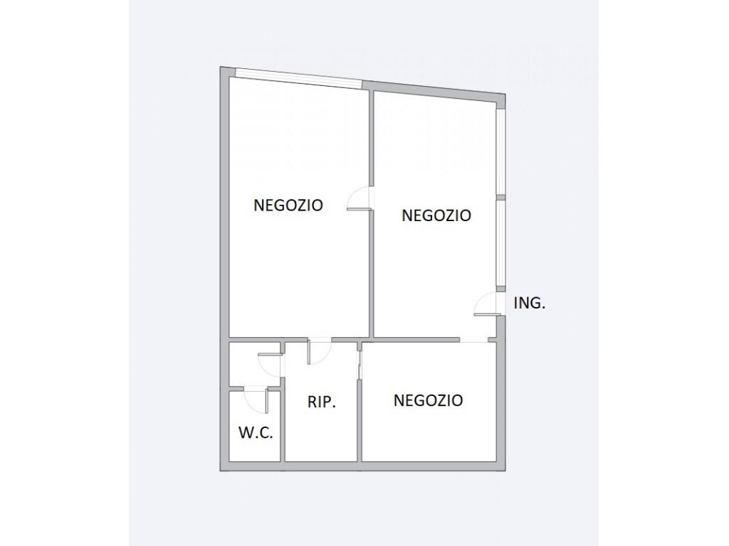 Negozio in Via Marinelli, Cesena, {3} - Planimetria 1
