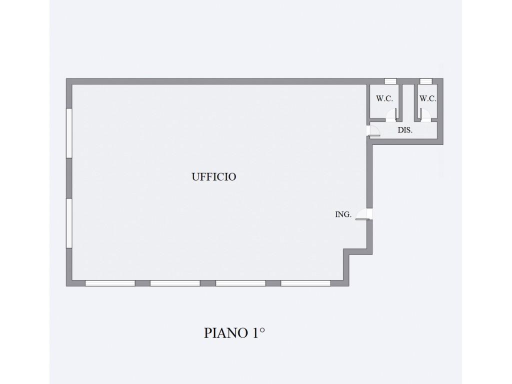 Ufficio in Via Cerchia di Sant'Egidio 1385, Cesena, {3} - Planimetria 1