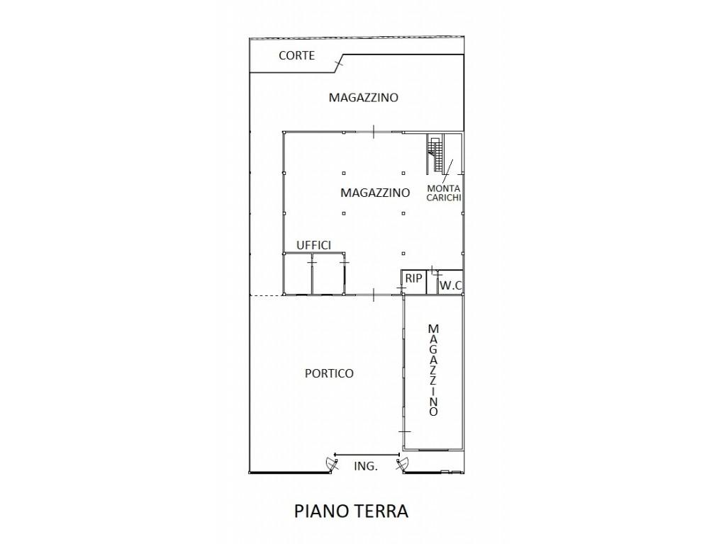 Capannone in Via Maggiolini, Cesena, {3} - Planimetria 1