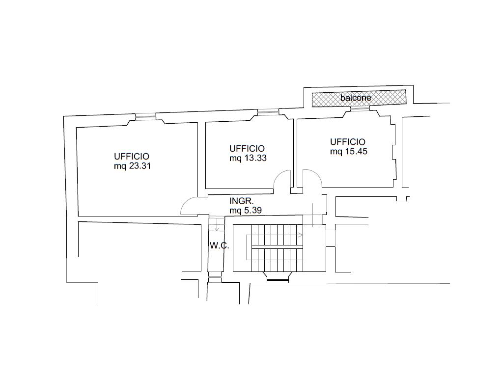Ufficio in Via Jacopo Allegretti, Forli', {3} - Planimetria 1