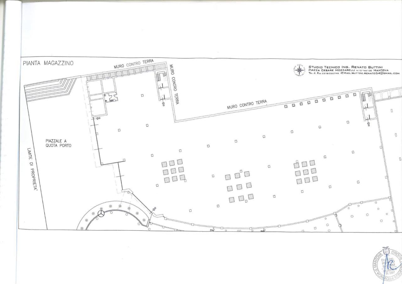 Magazzino in Via Cristoforo Colombo 1, Mantova, {3} - Planimetria 1