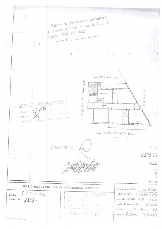 Quadrilocale in vendita, Via Sabato Martelli Castaldi, Catania - Planimetria 1