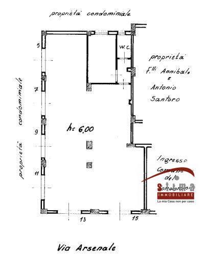 Negozio in Arsenale 13, Siracusa, {3} - Planimetria 1