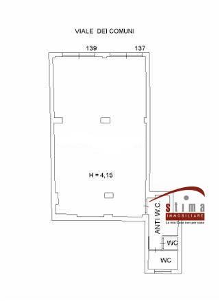 Negozio in Viale dei Comuni 137, Siracusa, {3} - Planimetria 1