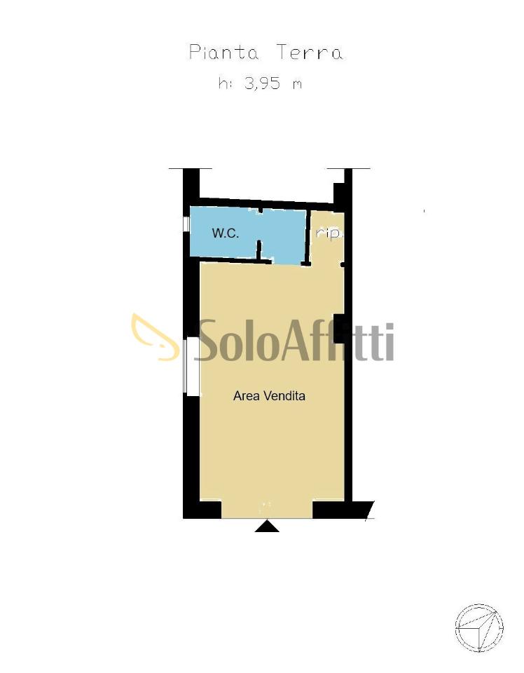 Negozio in Via Lungomare Stefano Pugliese 31, Catanzaro, {3} - Planimetria 1