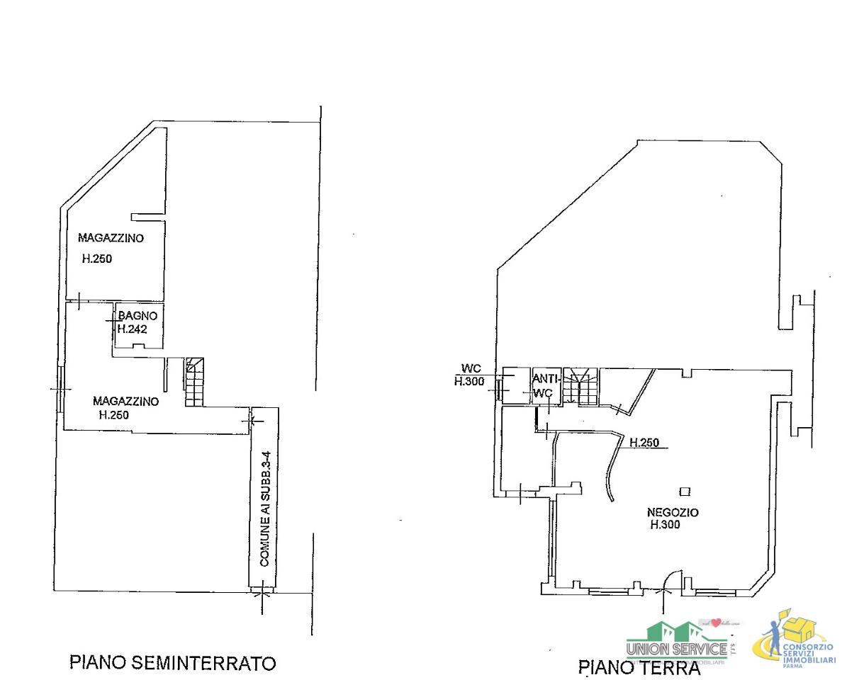 Negozio in Piazza Borsellino E Falcone 4, Salsomaggiore Terme, {3} - Planimetria 1
