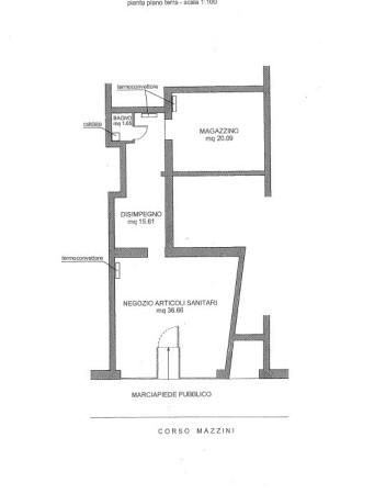 Negozio in Corso Giuseppe Mazzini 156, Montebelluna, {3} - Planimetria 1