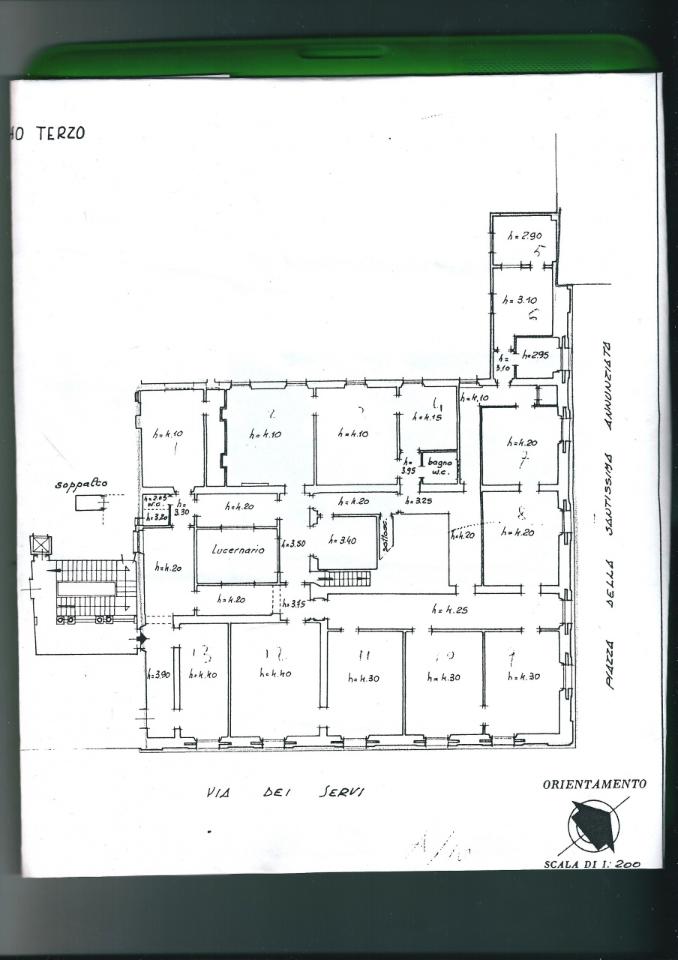 Ufficio in Piazza Santissima Annunziata, Firenze, {3} - Planimetria 1