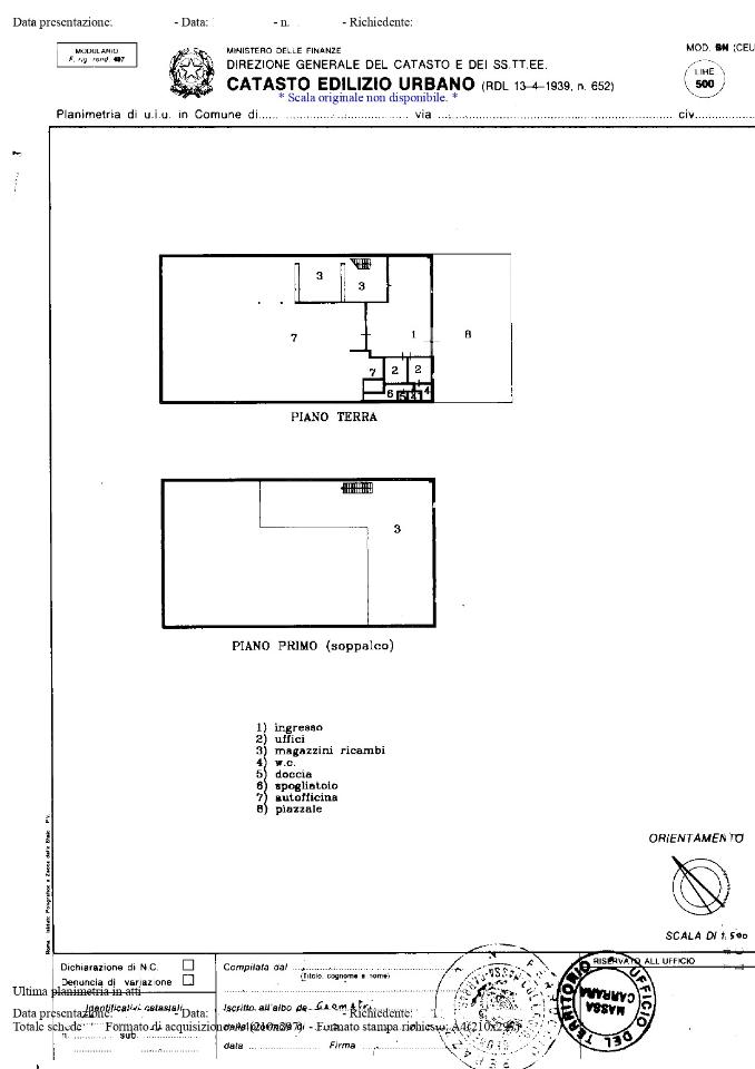 Capannone in , Carrara, {3} - Planimetria 1