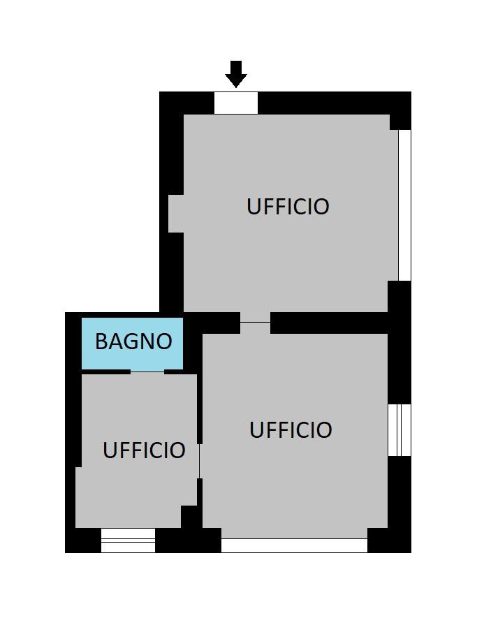 Ufficio in Via Lanza, Piacenza, {3} - Planimetria 1
