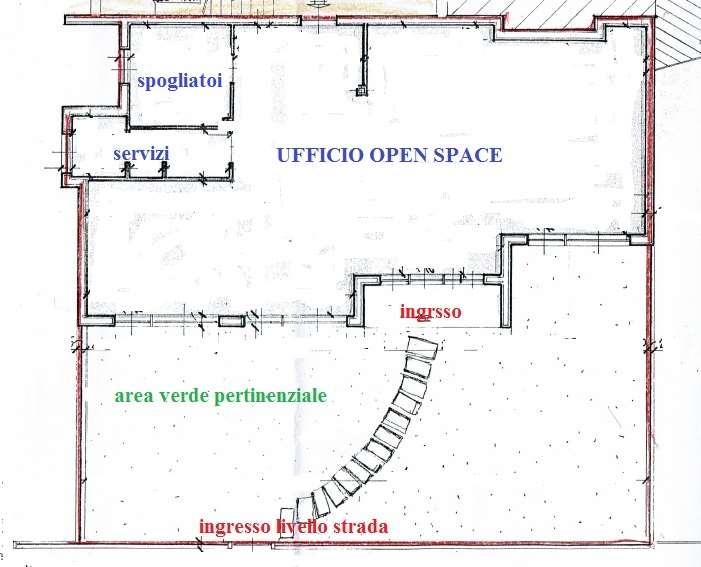 Ufficio in Via Guido Gozzano 13, Busto Arsizio, {3} - Planimetria 1