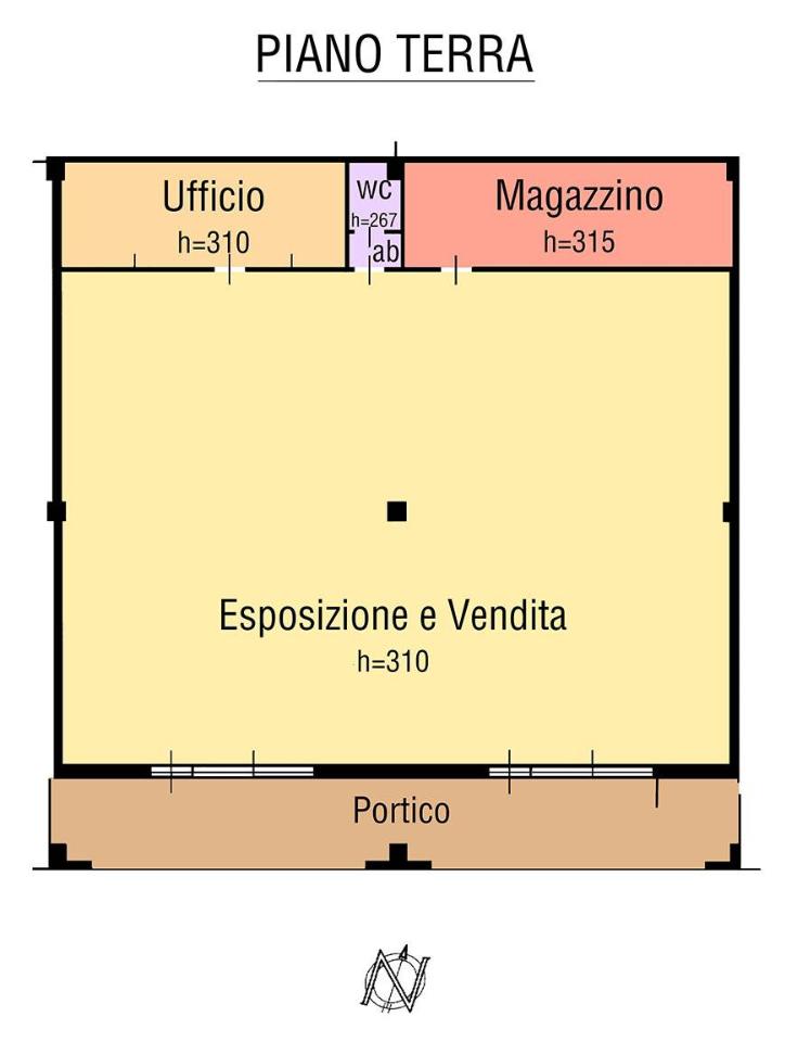Negozio in Via dei Belcredi, Torricella Verzate, {3} - Planimetria 1