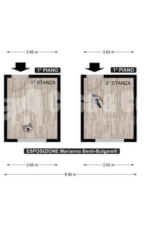 Stanza in studio medico in Piazza Marianna Benti Bulgarelli 32, Roma, {3} - Planimetria 1