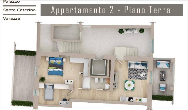 Dreizimmerwohnung in Via Cavetto, Varazze - Foto 1